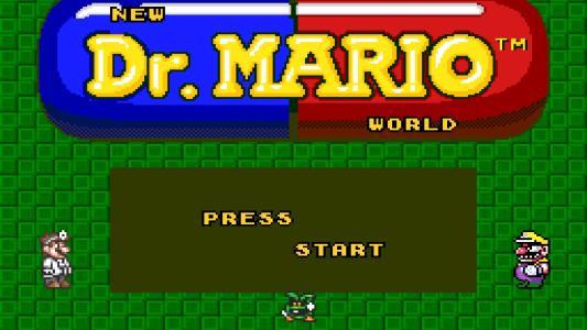 Dr. Mario World Redrawn titlescreen