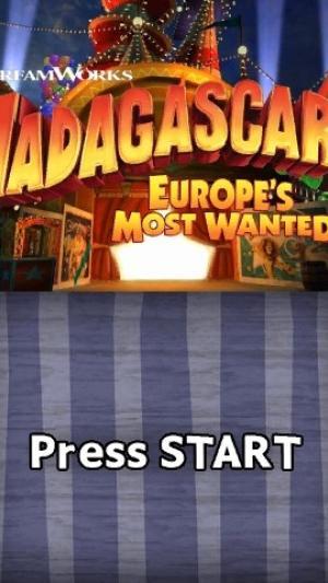 Dreamworks Madagascar 3: Europe's Most Wanted titlescreen