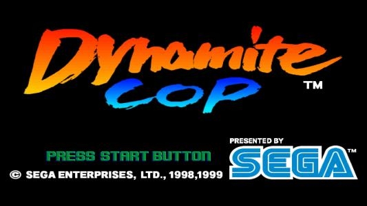 Dynamite Cop titlescreen