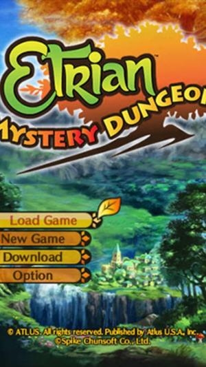 Etrian Mystery Dungeon titlescreen