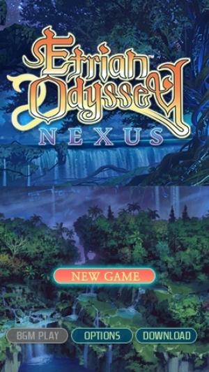 Etrian Odyssey Nexus [Bonus Art Book] titlescreen