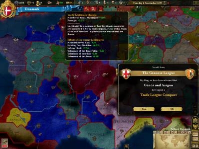 Europa Universalis III: Heir to the Throne screenshot