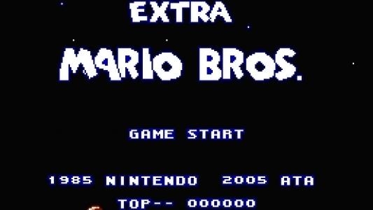 Extra Mario Bros. titlescreen