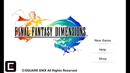 Final Fantasy Dimensions titlescreen