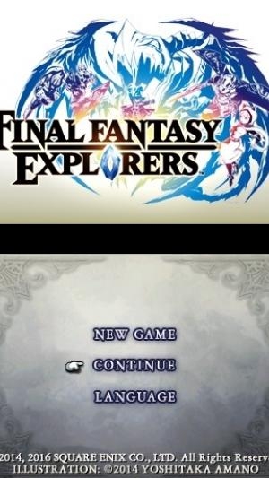 Final Fantasy Explorers titlescreen