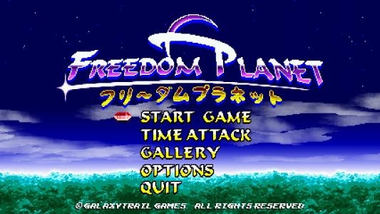 Freedom Planet titlescreen