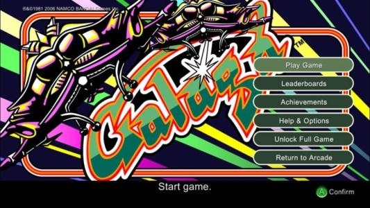 Galaga titlescreen