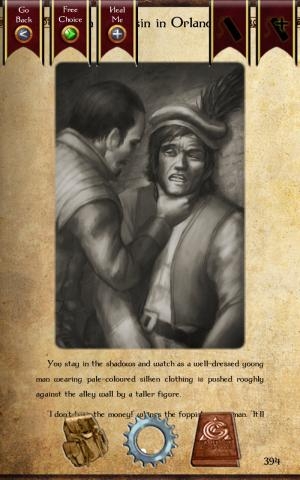 Gamebook Adventures 1: An Assassin in Orlandes screenshot