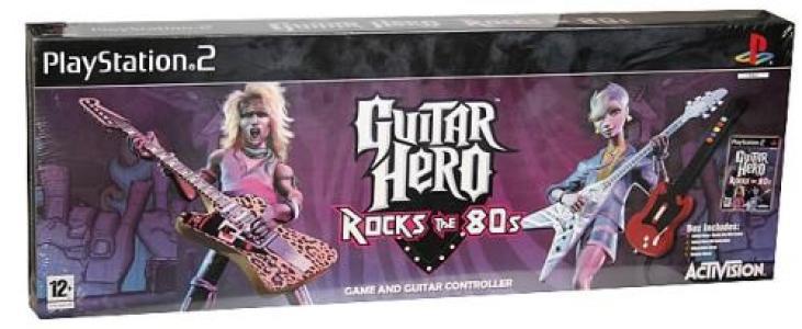 Guitar Hero: Rocks The 80s - Game And Guitar Controller