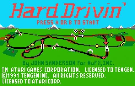 Hard Drivin' screenshot