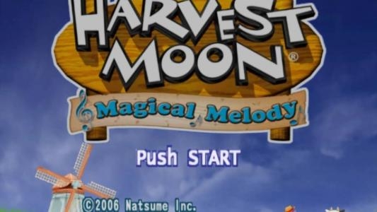 Harvest Moon: Magical Melody titlescreen