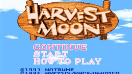 Harvest Moon (Virtual Console) titlescreen