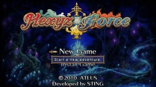 Hexyz Force titlescreen