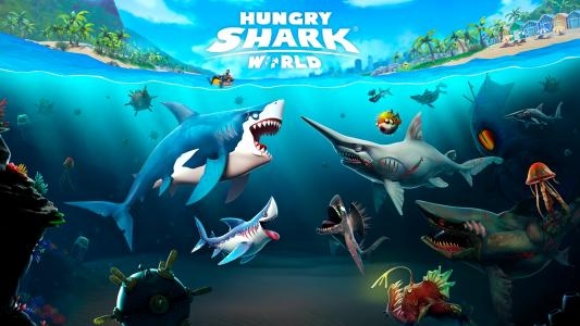 Hungry Shark World titlescreen