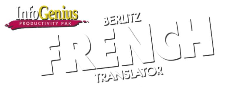 InfoGenius Productivity Pak: Berlitz French Translator clearlogo