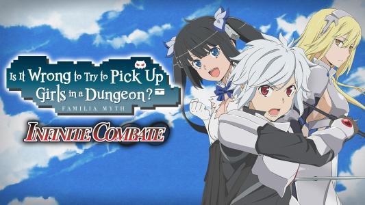 Is It Wrong to Try to Pick Up Girls in a Dungeon? Familia Myth Infinite Combate banner