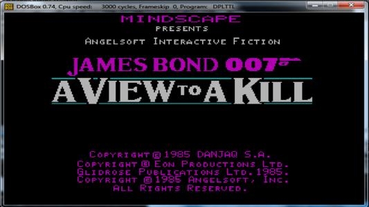 James Bond 007: A View to a Kill screenshot