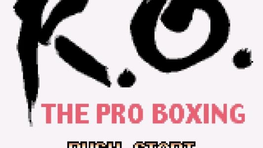 K.O.: The Pro Boxing titlescreen