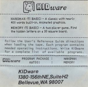 KidWare Program Package KWT001