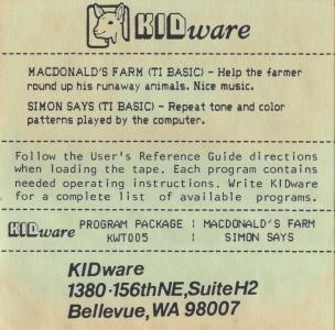 KidWare Program Package KWT005