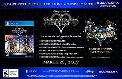 KINGDOM HEARTS HD 1.5 + 2.5 ReMIX Limited Edition PS4