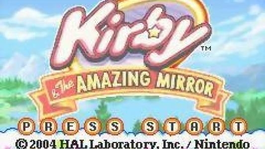 Kirby & the Amazing Mirror titlescreen