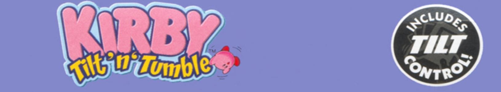 Kirby Tilt 'n' Tumble banner