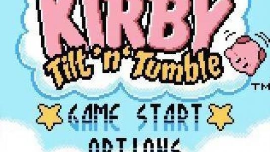 Kirby Tilt 'n' Tumble titlescreen