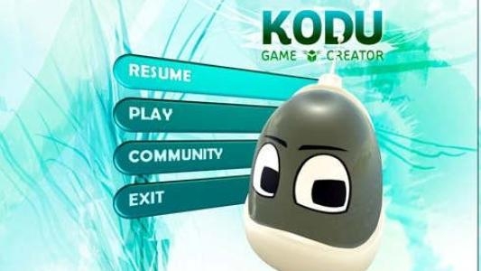Kodu Game Lab titlescreen