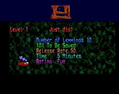 Lemmings screenshot