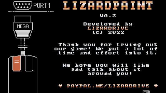 LIZARDPAINT titlescreen