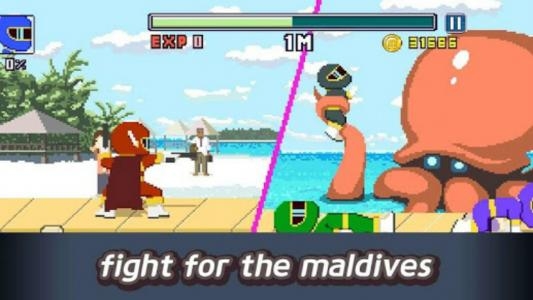 Maldives Friends: Pixel Flappy Fighter screenshot