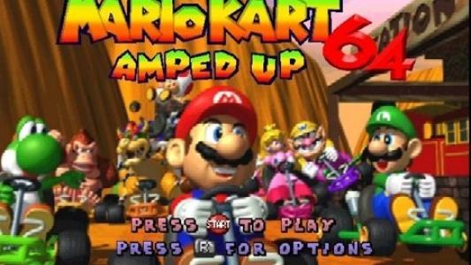 Mario Kart 64 - Amped Up titlescreen