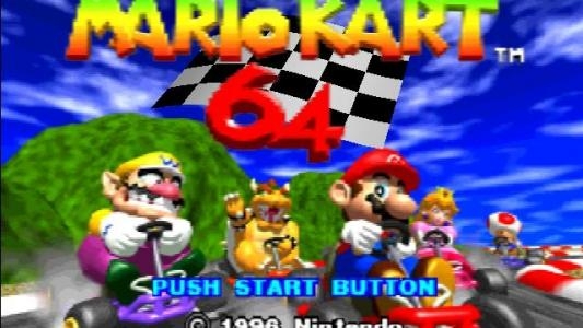 Mario Kart 64 titlescreen