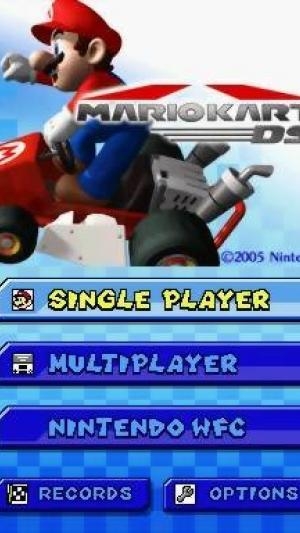 Mario Kart DS titlescreen