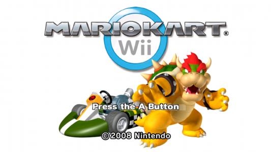 Mario Kart Wii titlescreen