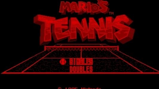 Mario's Tennis titlescreen