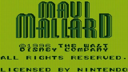 Maui Mallard in Cold Shadow titlescreen
