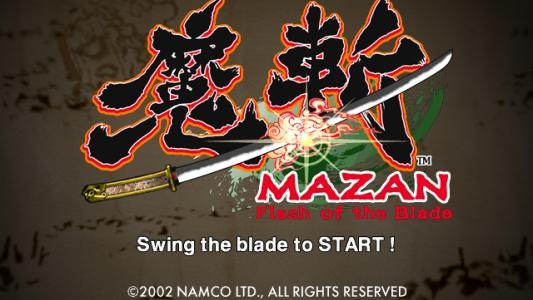 Mazan: Flash of the Blade titlescreen