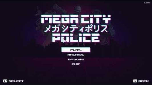 MEGA CITY POLICE titlescreen