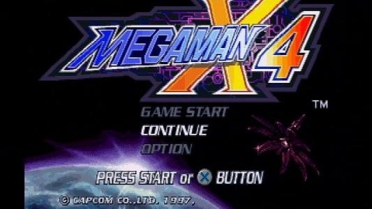 Mega Man X4 titlescreen