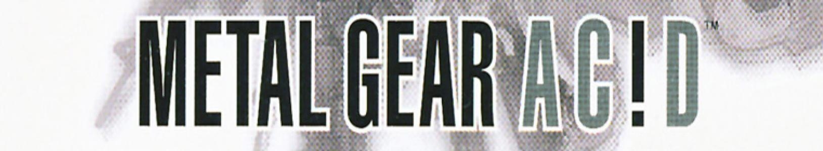 METAL GEAR AC!D banner