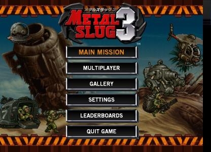 Metal Slug 3 titlescreen