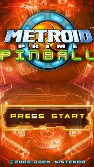 Metroid Prime Pinball titlescreen