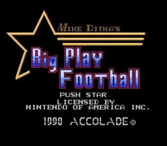 Mike Ditka's Big Play Football titlescreen