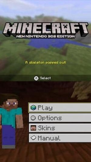 Minecraft: New Nintendo 3DS Edition titlescreen