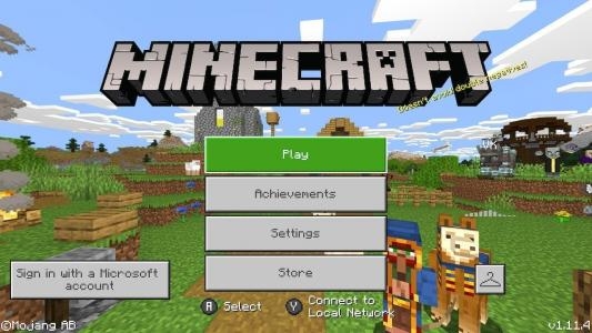 Minecraft titlescreen