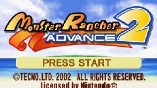 Monster Rancher Advance 2 titlescreen