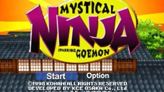 Mystical Ninja Starring Goemon titlescreen