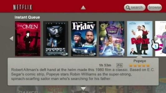 Netflix Instant Streaming Disc for Wii screenshot